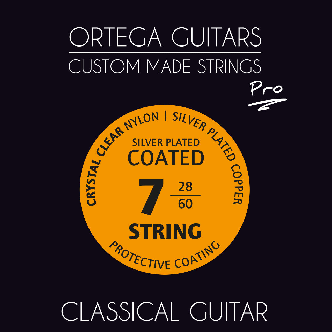 ORTEGA Custom Made Strings Pro - Konzertgitarre 7 String