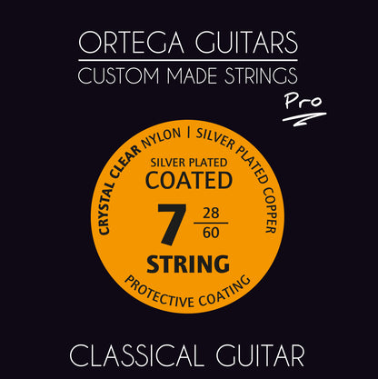 ORTEGA Custom Made Strings Pro - Konzertgitarre 7 String