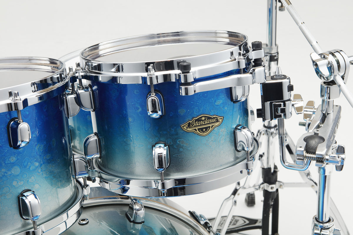 TAMA Starclassic Walnut/Birch Lacquer Shell Kit 5 pcs - Molten Blue Ice Fade/Chrome HW