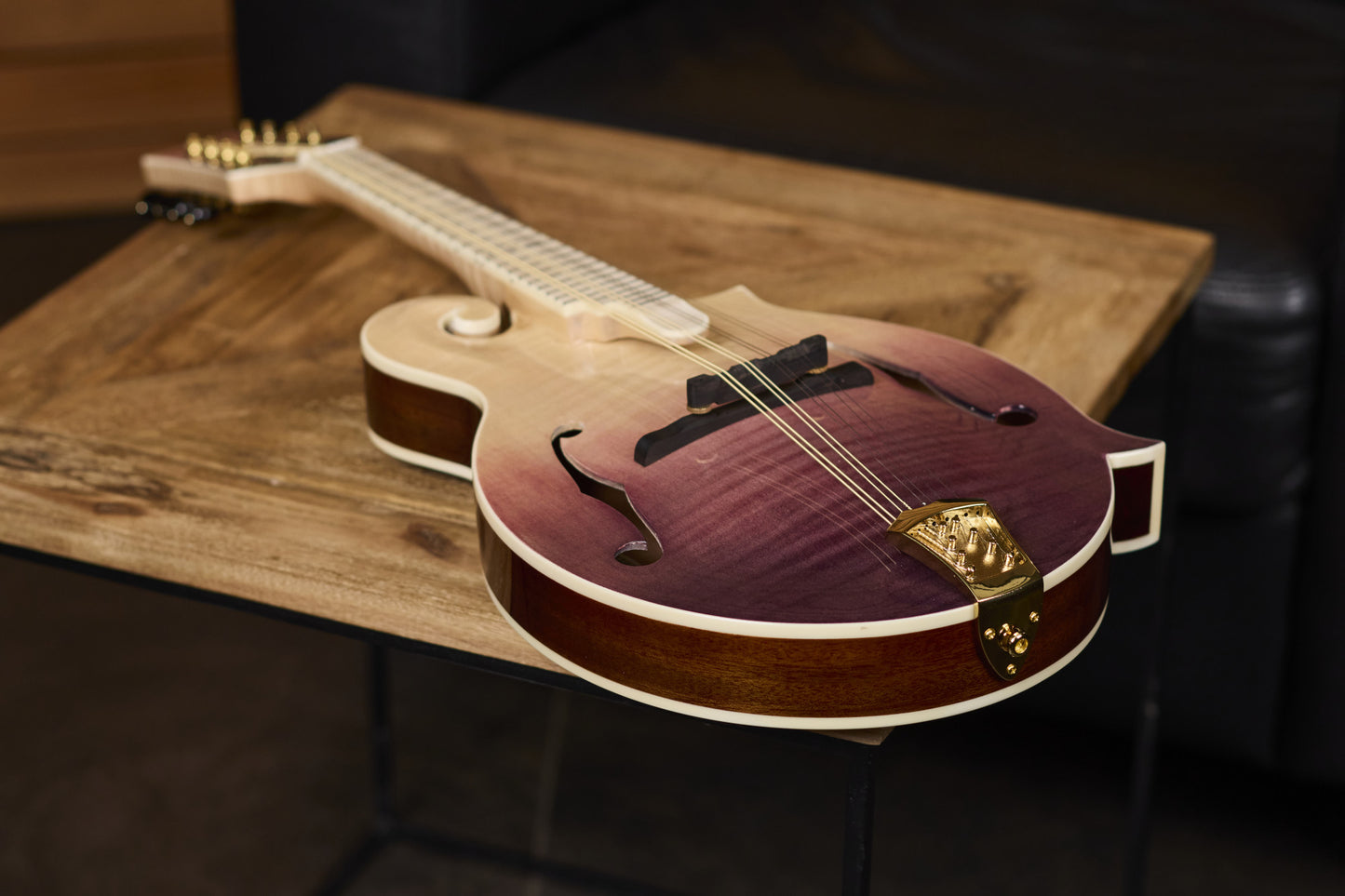 ORTEGA Americana Series F-Style Mandoline + Croco Leder Koffer