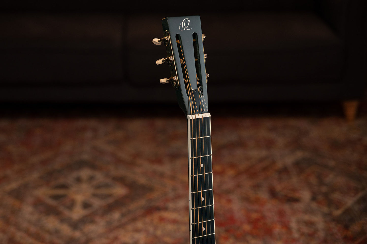 ORTEGA Americana Series Resonatorgitarre 6 String - Distressed Denim Matte / Chrom HW