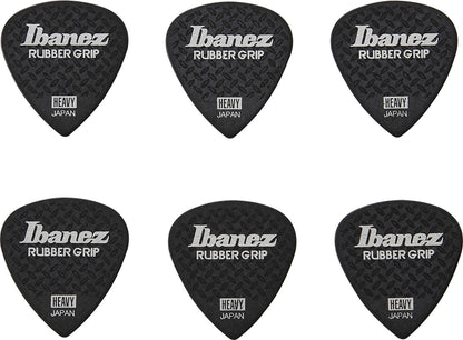 IBANEZ Grip Wizard Series Rubber Grip Flat Pick - 6 pcs