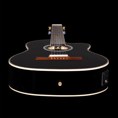 ORTEGA Family Series Pro 4/4 Classical Guitar 6 String - Solid Spruce / Mahogany Black + Gig Bag
