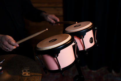MEINL Percussion Journey Series Bongo 6 1/2" Macho & 7 1/2" Hembra - Flamingo Pink