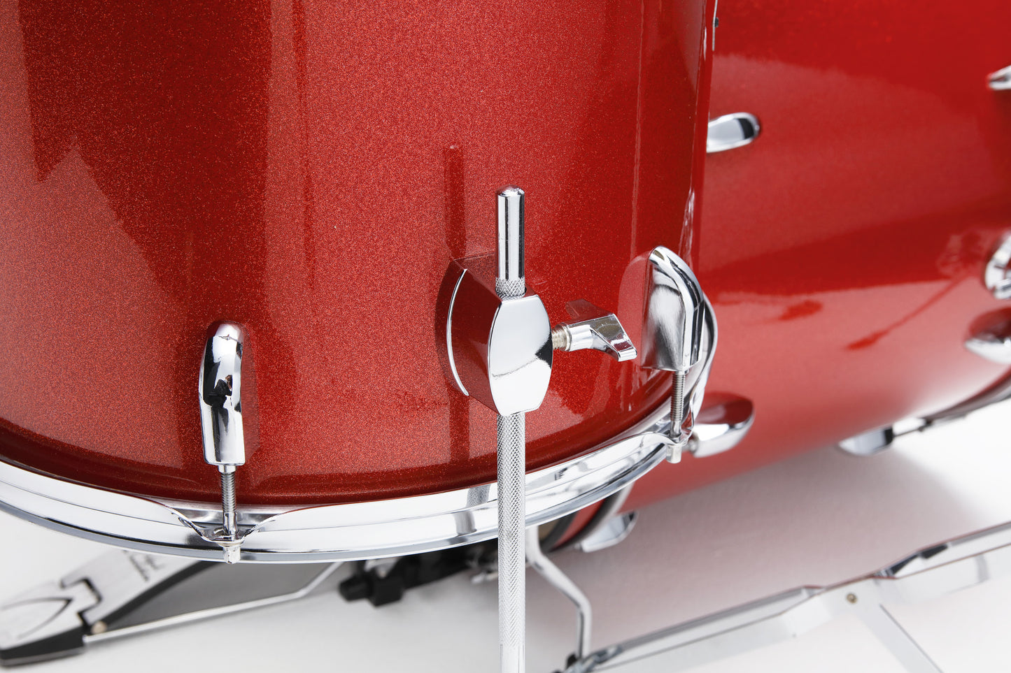 TAMA Stagestar Drum Set 5 teilig (20" BD) - Candy Red Sparkle/Chrom HW + MEINL Cymbals BCS Cymbal Set
