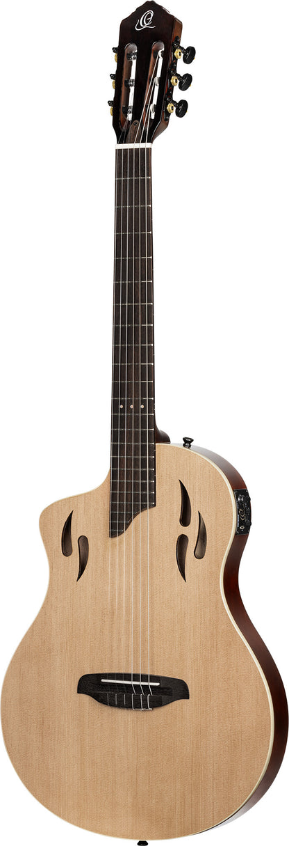 ORTEGA TourPlayer DeLuxe Konzertgitarre 6-String Lefty - Spruce Natural + Gigbag
