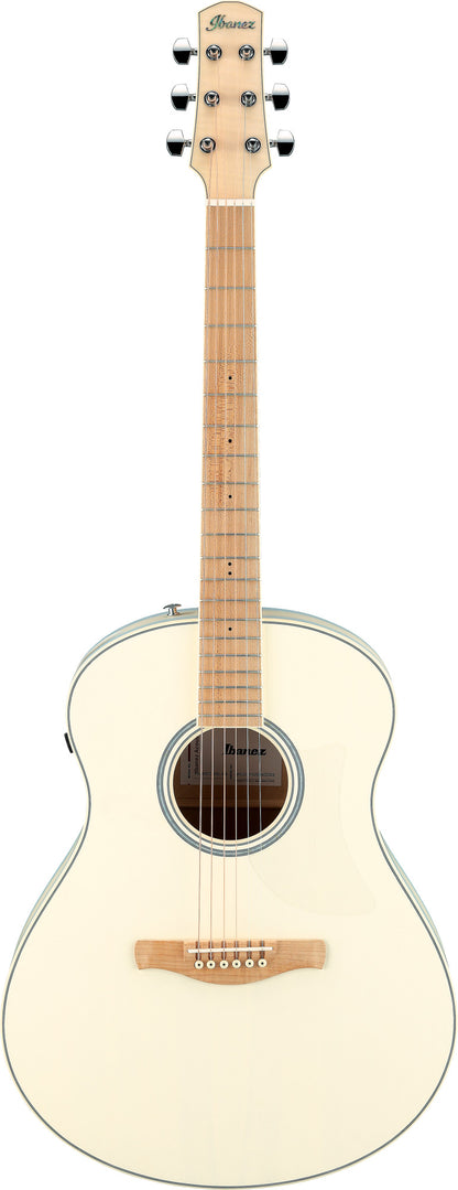 IBANEZ Advanced Acoustic AAM Acoustic Guitar 6-String - Transparent Antique White Ice Blue Open Pore