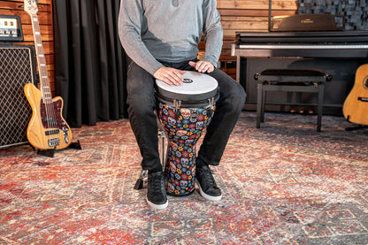MEINL Percussion Jumbo Djembe 12" - Day Of The Dead