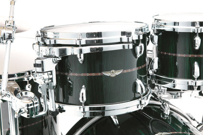 TAMA STAR Bubinga Shell Kit 4 pcs - Dark Green Cordia/Chrome HW