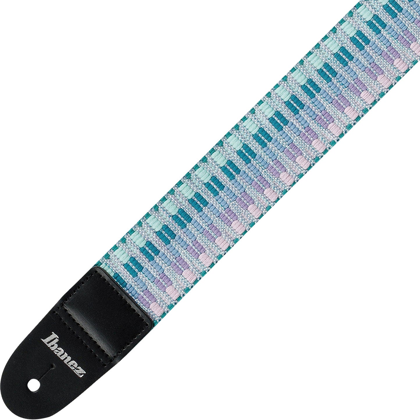 IBANEZ Braided Guitar Strap - Mint Green/Purple