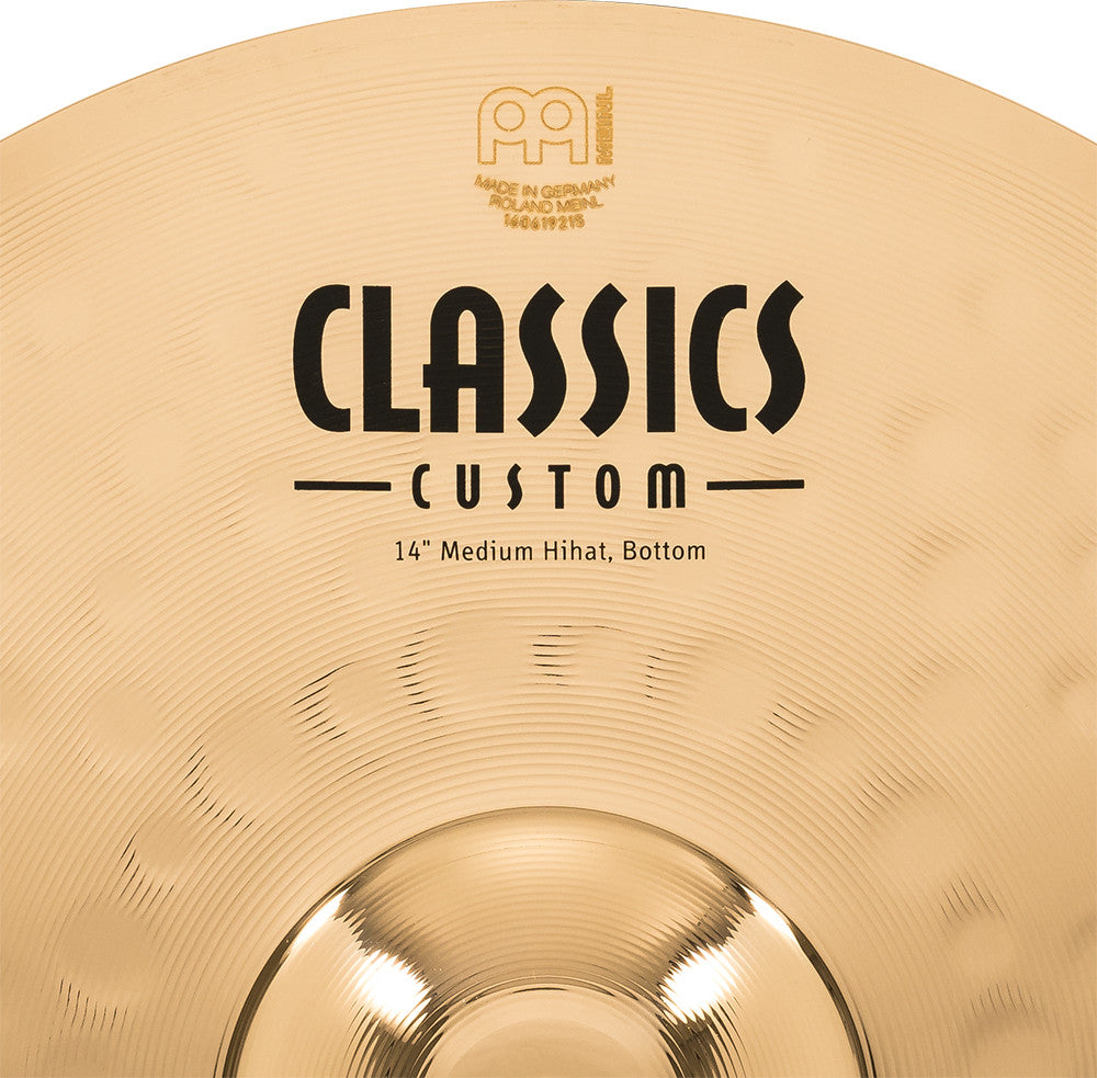 MEINL Cymbals Classics Custom Brilliant Medium HiHat - 14"