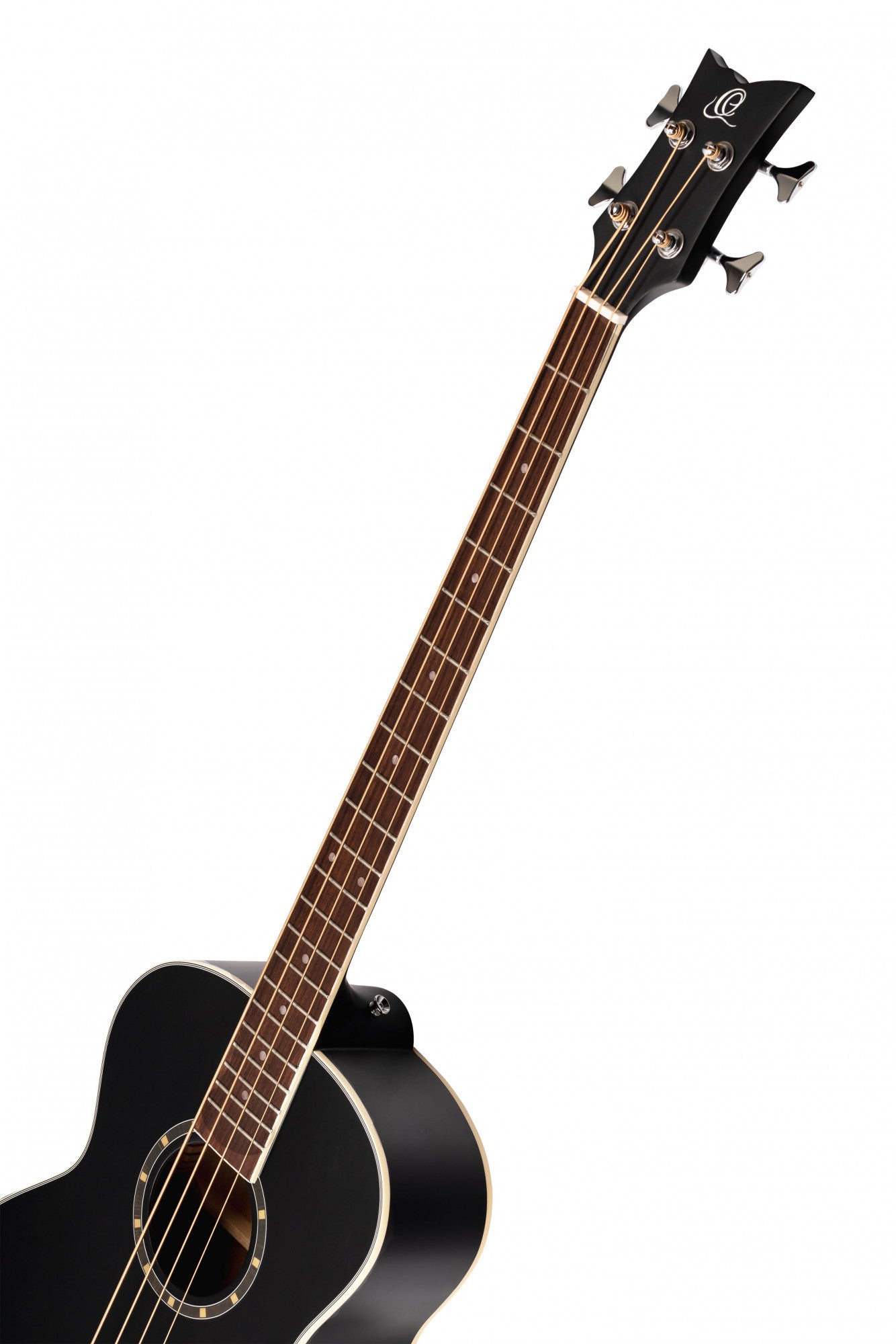ORTEGA Deep Series 7 Medium Scale Acoustic Bass 4 String - Spruce / Mahogany Satin Black