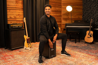 MEINL Percussion Artisan Edition Series String Cajon Tango Line - Satin Black