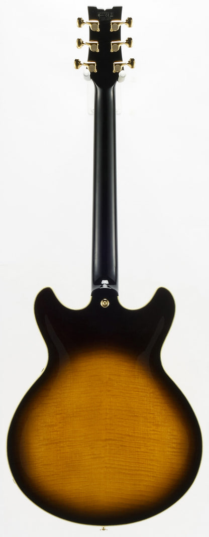 IBANEZ John Scofield Signature Hollow Body Guitar 6-String - Vintage Sunburst + Case MS100C