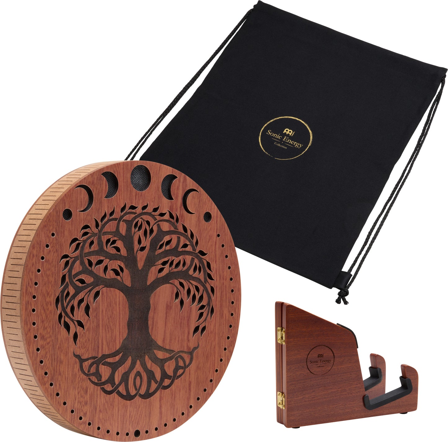MEINL Sonic Energy 10" Rain Disk, Stream Sound, Moon Phases & Tree of Life Carving