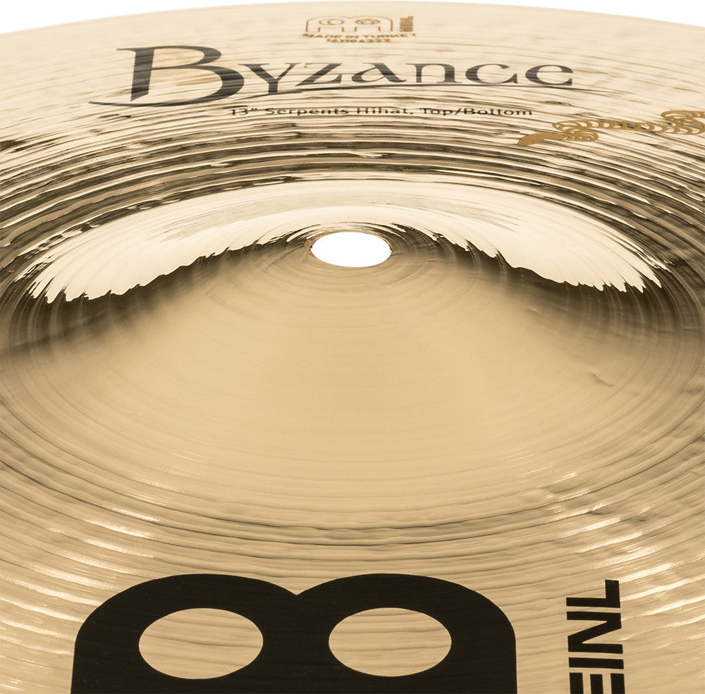 MEINL Cymbals Byzance Brilliant Serpents Hihat - 13"