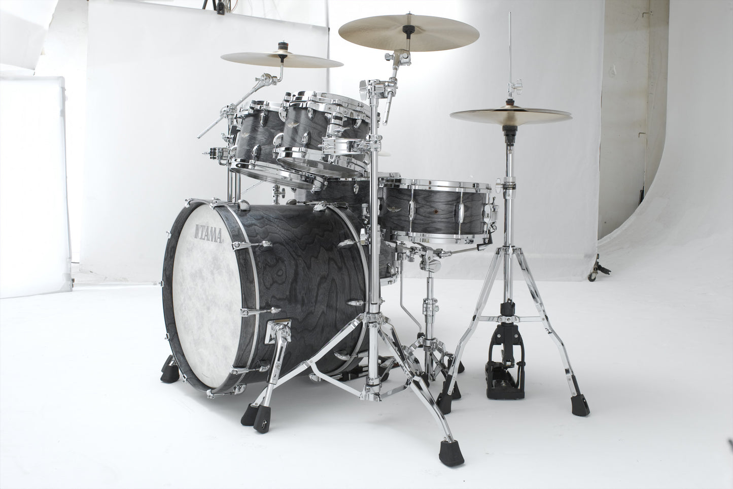 TAMA STAR Walnut Shell Kit 4 teilig - Satin Charcoal Japanese Sen/Chrom HW