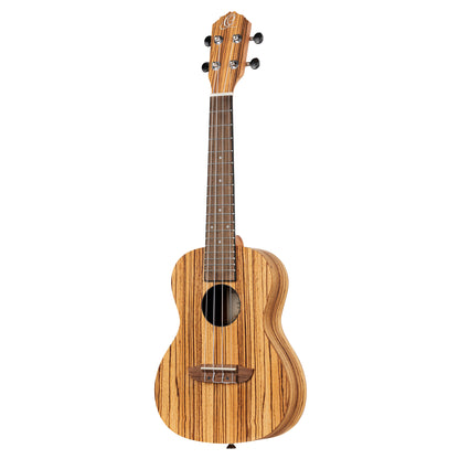ORTEGA Timber Series Concert Ukulele 4 String - Zebrawood Natural + Bag