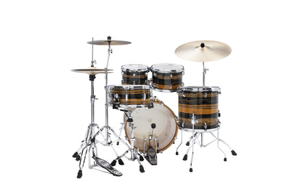 TAMA Superstar Classic Drum Set 5 teilig - Natural Ebony Tiger Wrap/Chrom HW + SM5W Hardware Kit