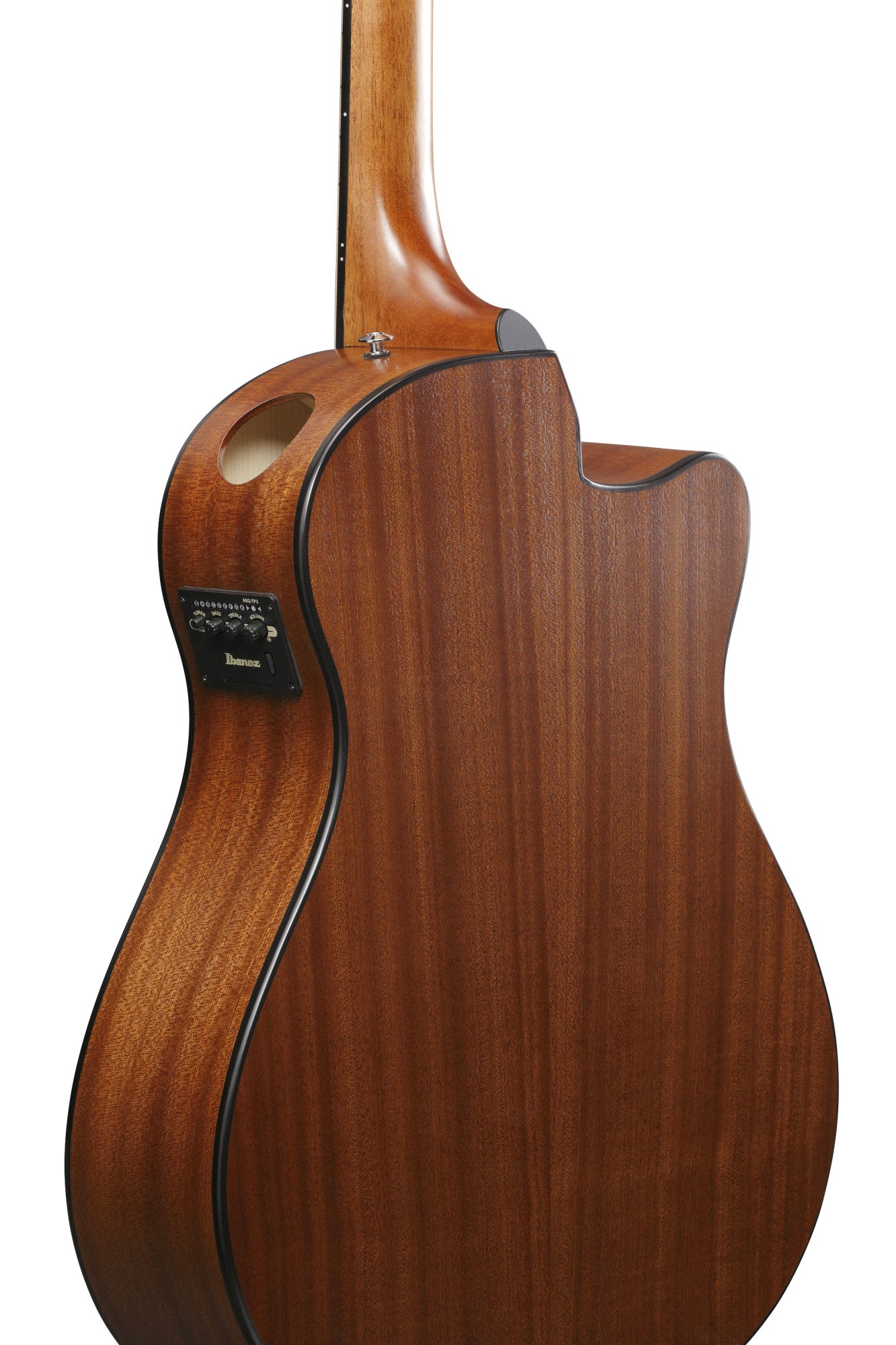 IBANEZ Advanced Acoustic AAM Akustikgitarre 6-String Lefty - Open Pore Light Brown Sunburst Decke, Natural Open Pore Boden & Zargen