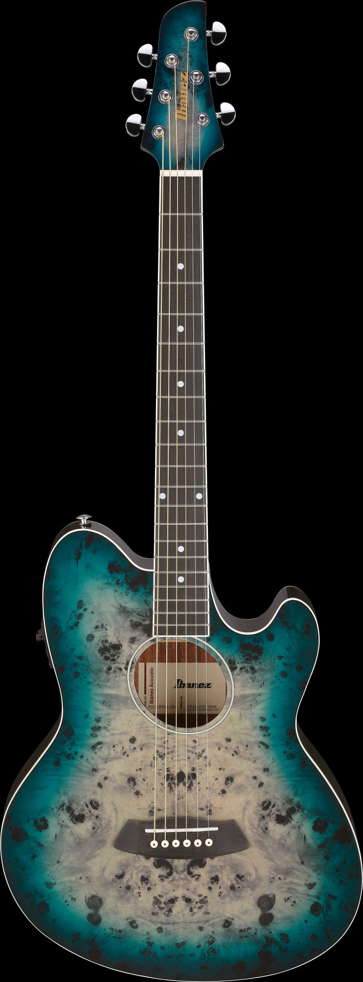 IBANEZ Talman Acoustic Guitar 6-String - Cosmic Blue Starburst High Gloss