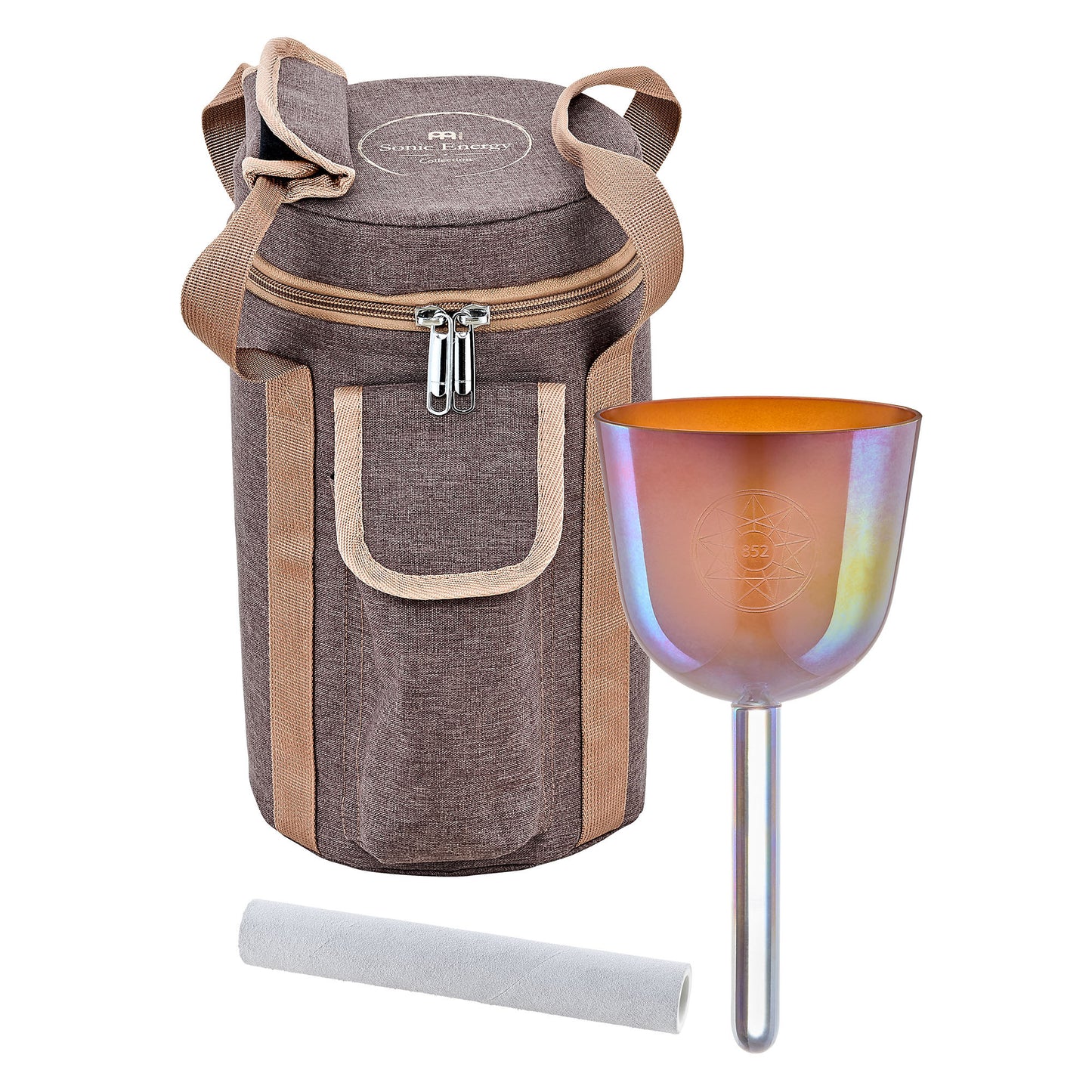 Meinl Sonic Energy 3,75" Essence Solfeggio Crystal Singing Bowl La 852 Hz, Mango Mojito