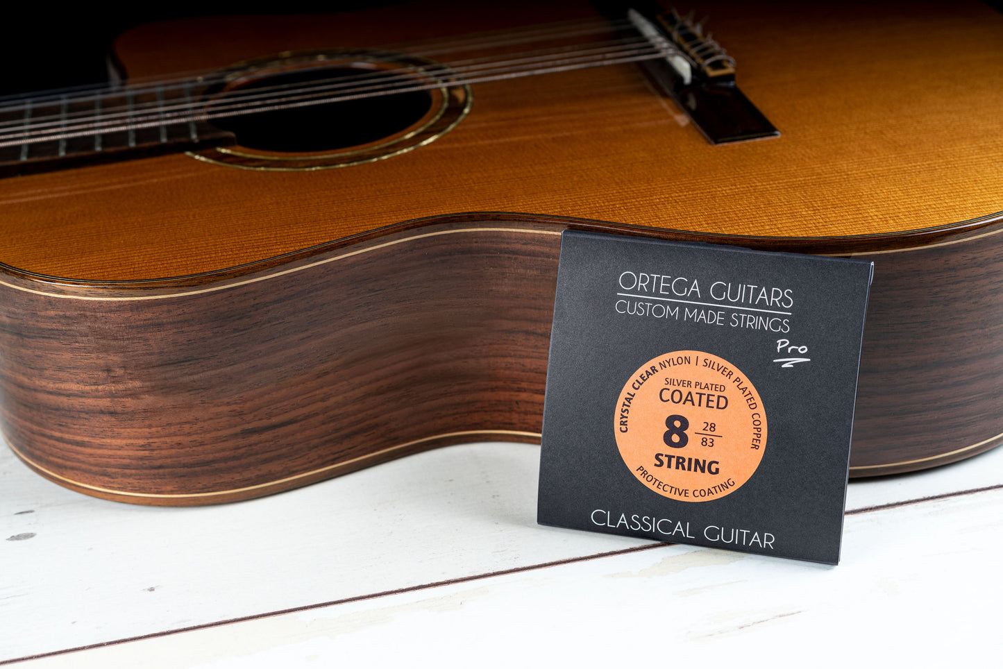 ORTEGA Custom Made Strings Pro - Konzertgitarre 8 String