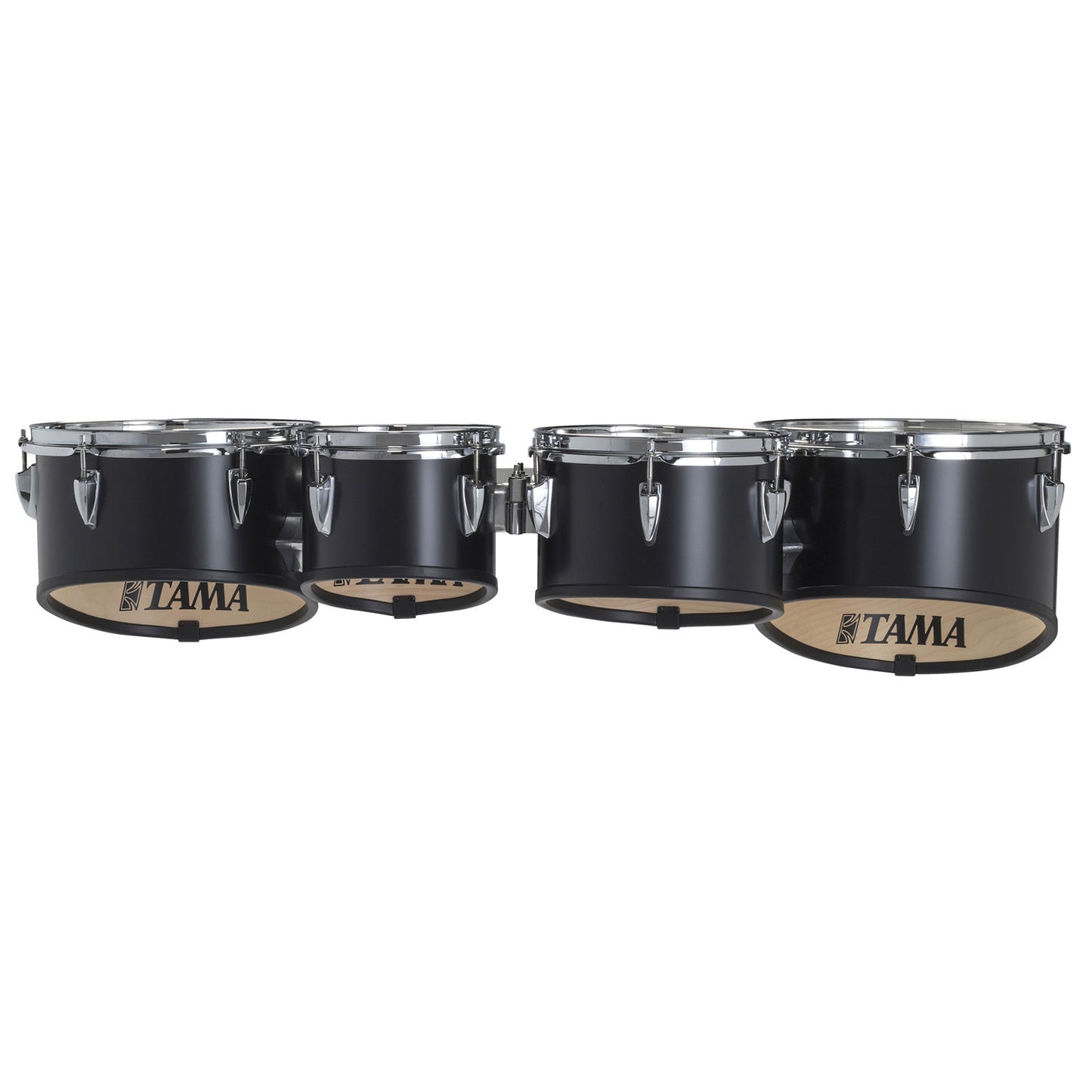 TAMA Starlight Marching Quad Tenor Drums 8"  / 10" / 12" / 13" - Satin Black/Chrom HW
