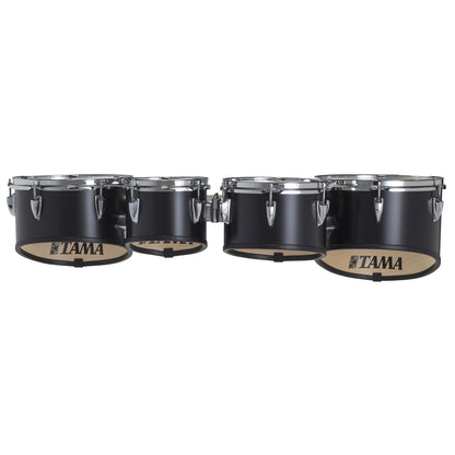 TAMA Starlight Marching Quad Tenor Drums 8"  / 10" / 12" / 13" - Satin Black/Chrom HW