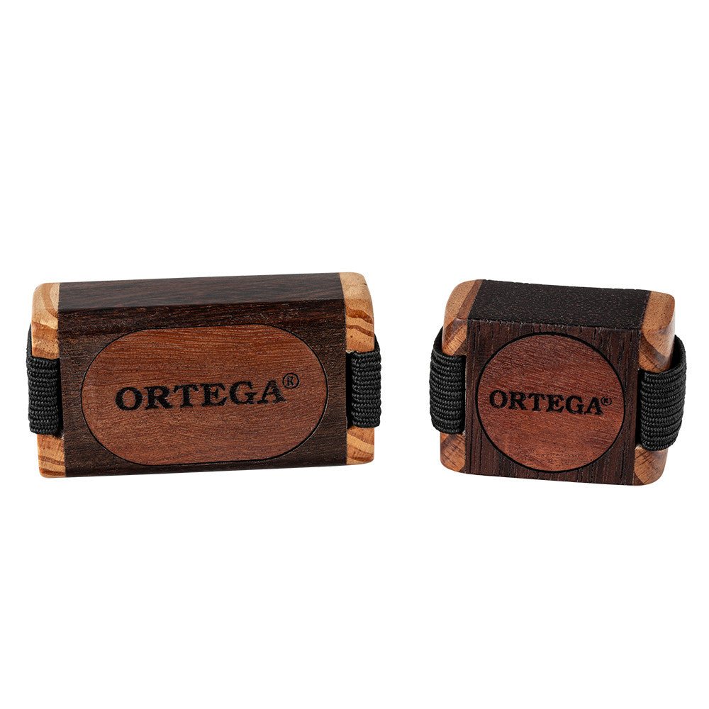 ORTEGA Sound Effect Serie Small Wood Finger Shaker - Ebony / Red Cedar Natural