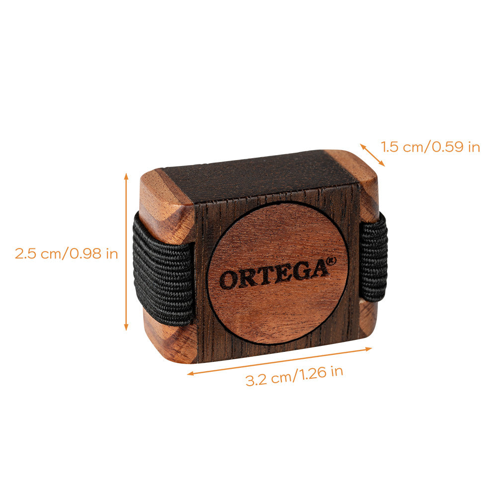 ORTEGA Sound Effect Serie Small Wood Finger Shaker - Ebony / Red Cedar Natural