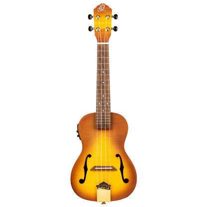 ORTEGA Custom Built Series Concert Ukulele 4 String - Honey Sunburst + Bag