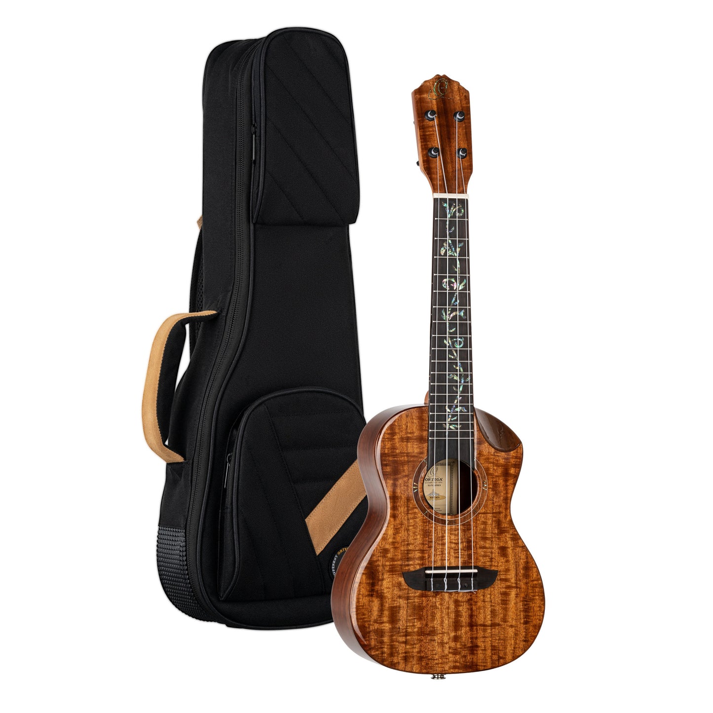 ORTEGA Elite Series Concert Ukulele 4 String - Solid Acacia Natural + Bag