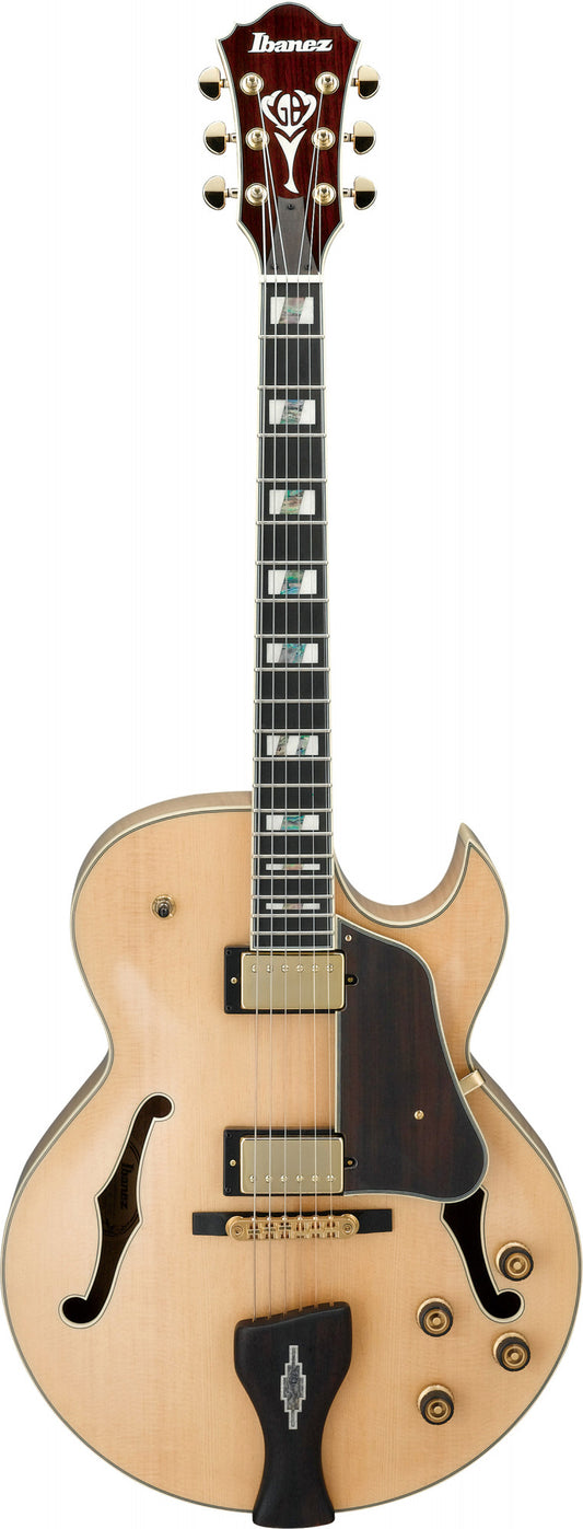 IBANEZ George Benson Signature Hollow Body Guitar 6-String - Natural + Case MF100C