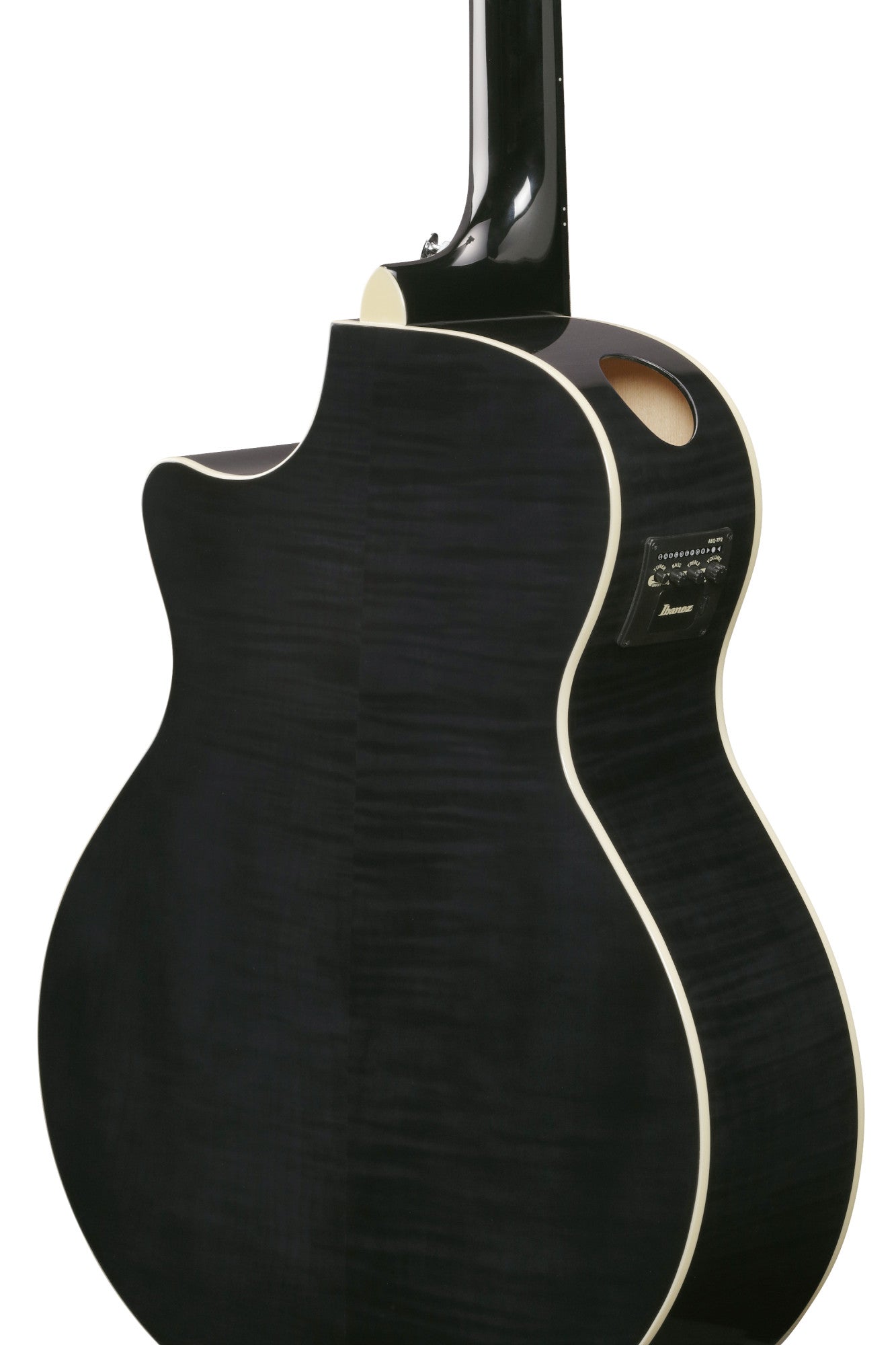 IBANEZ AE Acoustic Guitar 6-String - Transparent Black High Gloss