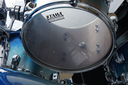 TAMA Starclassic Walnut/Birch Lacquer Rack Tom 8" x 6" - Molten Blue Ice Fade/Chrom HW