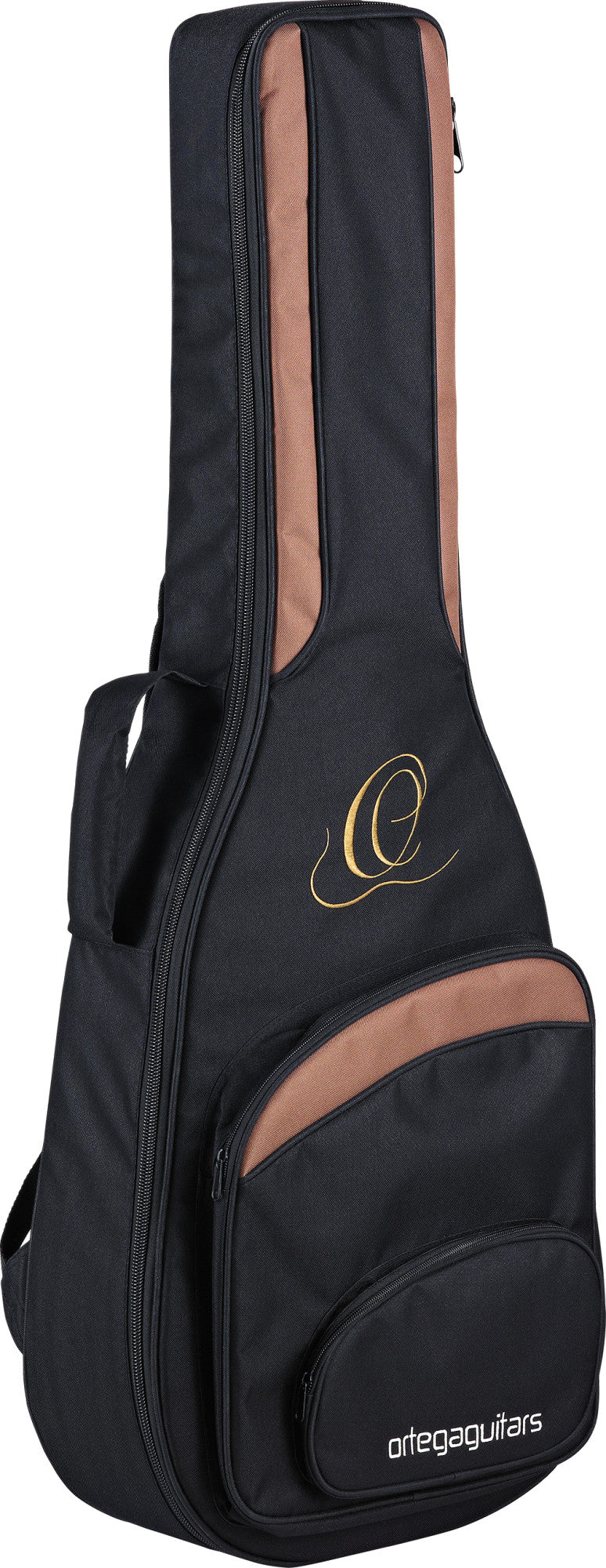 ORTEGA Performer Series 4/4 Thinline Konzertgitarre 6-String Lefty - Black + Gigbag