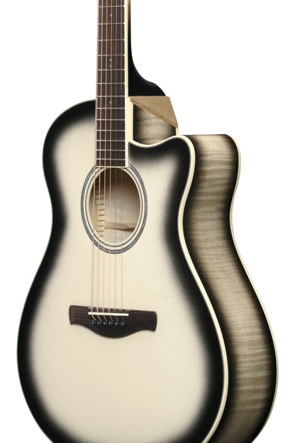 IBANEZ Advanced Acoustic AAM Acoustic Guitar 6-String - Transparent Panda High Gloss