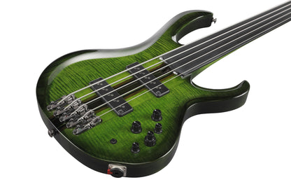 IBANEZ Steve Di Giorgio Signature E-Bass 5-String Fretless - Dark Moss Burst