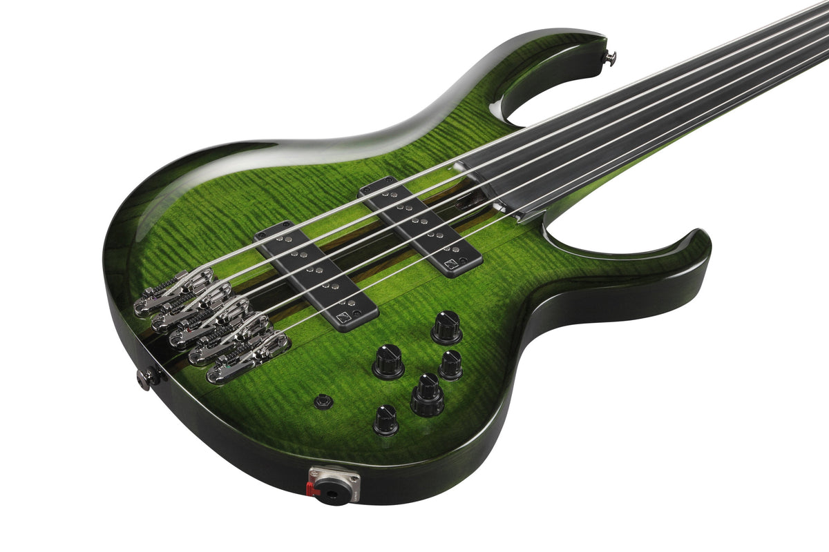 IBANEZ Steve Di Giorgio Signature E-Bass 5-String Fretless - Dark Moss Burst