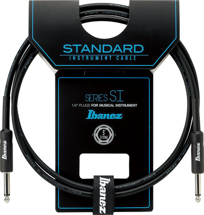 IBANEZ Instrumentenkabel 1,52m Schwarz 2 gerade Stecker