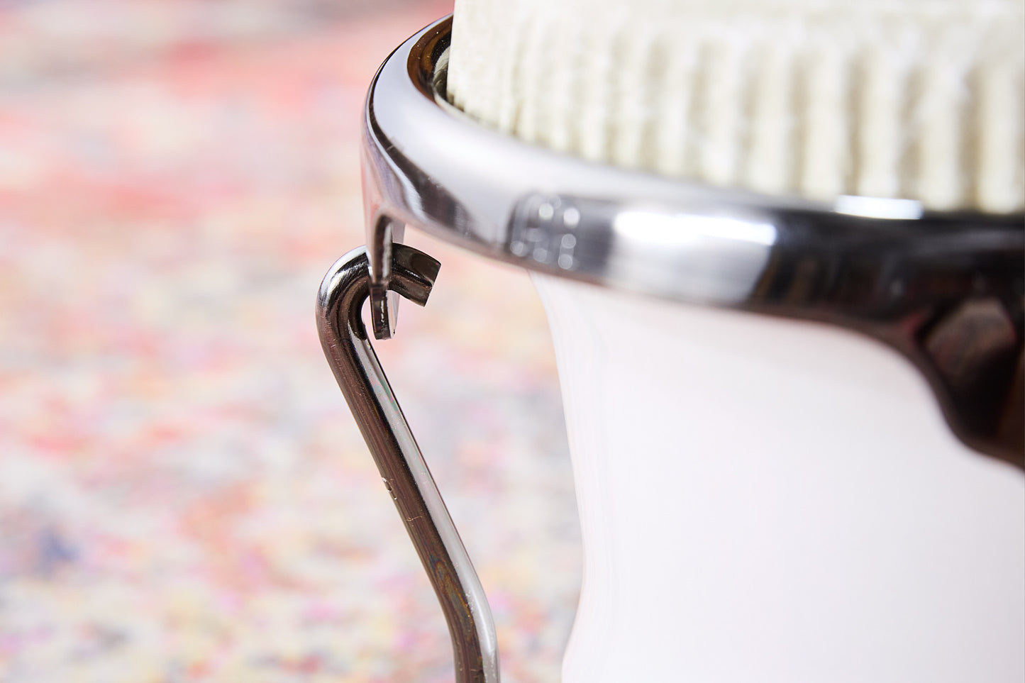 MEINL Percussion Artist Series Bongo Roberto Serrano, REMO® Fiberskyn Heads - 7" & 8 1/2" Pearl White