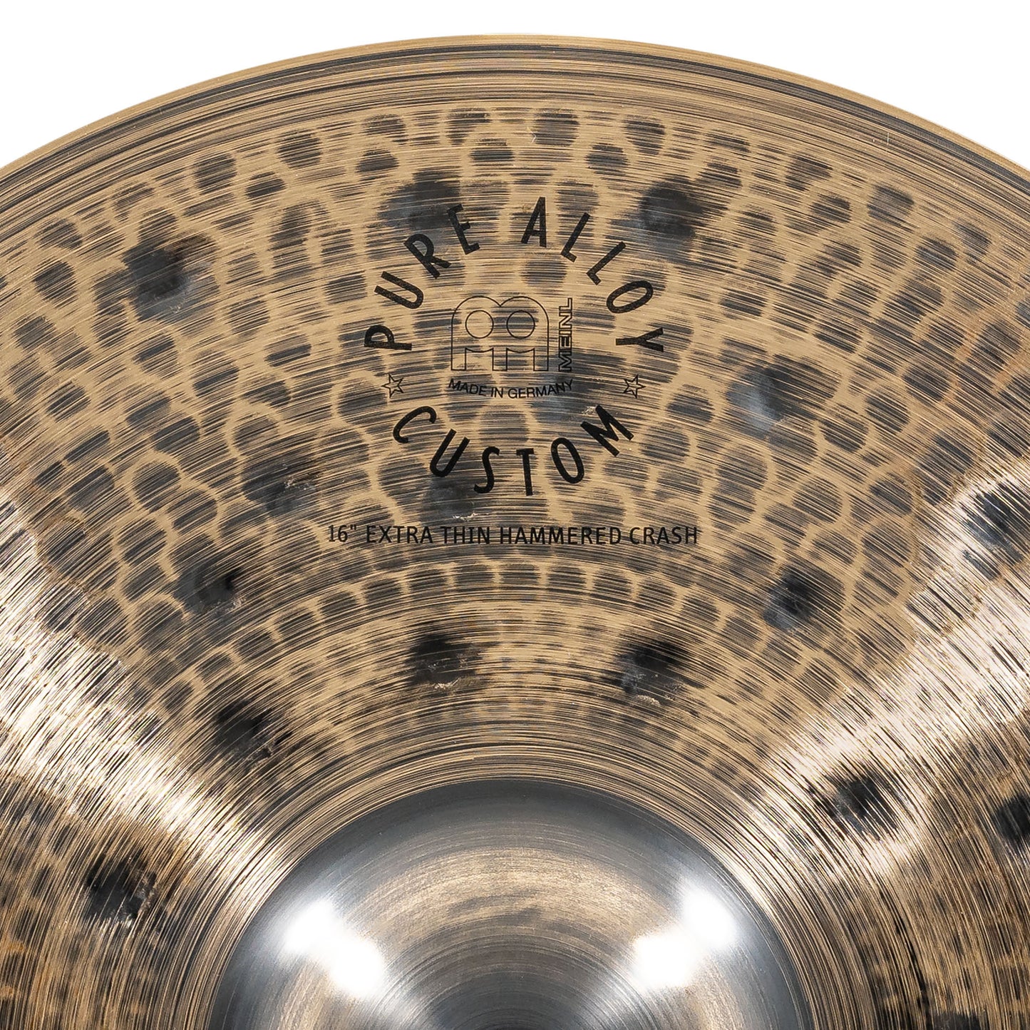 MEINL Cymbals Pure Alloy Custom Extra Thin Hammered Crash - 16"