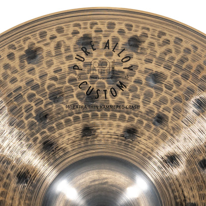 MEINL Cymbals Pure Alloy Custom Extra Thin Hammered Crash - 16"
