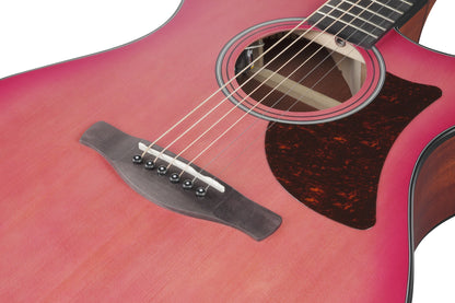 IBANEZ Advanced Acoustic AAM Akustikgitarre 6-String - Coral Red Burst Open Pore