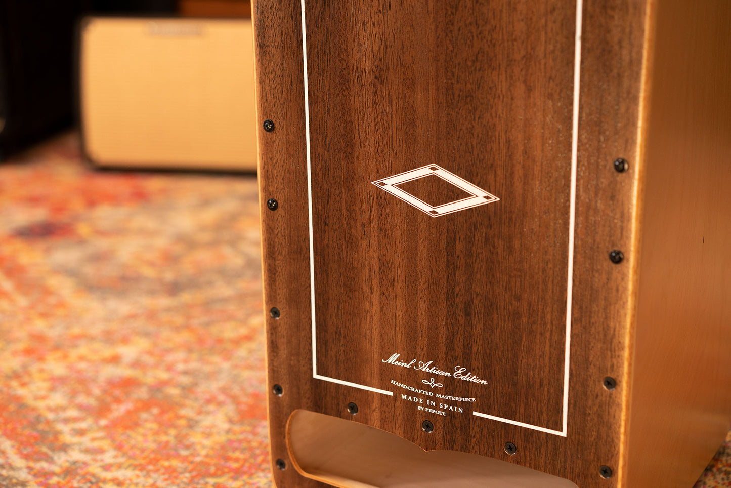 MEINL Percussion Artisan Edition Series String Cajon Cantina Line - Brown Eucalyptus