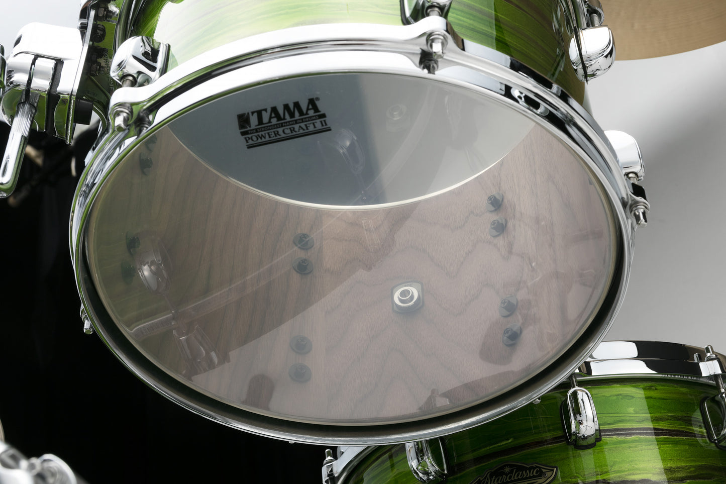 TAMA Starclassic Walnut/Birch Lacquer Shell Kit 3 teilig - Lacquer Shamrock Oyster/Chrom HW