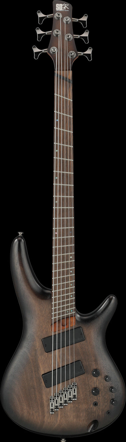 IBANEZ Bass Workshop SR Electric Bass 6-String Crossover, Multi Scale - Black Stained Burst Low Gloss