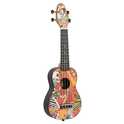 KEIKI K2 Serie Sopran Ukulele Set - Agathis / El Muerto"