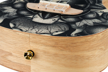 ORTEGA Art Serie Konzert Ukulele 4 String - Spruce / Catalpa Birds